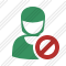 User Woman Block Icon