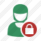 User Woman Lock Icon