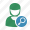 User Woman Search Icon