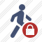 Walking Lock Icon