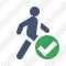 Walking Ok Icon