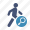 Walking Search Icon