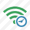 Wi Fi Green Clock Icon