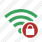 Wi Fi Green Lock Icon