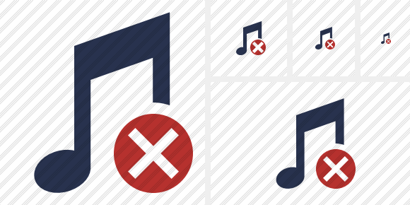 Music Cancel Icon