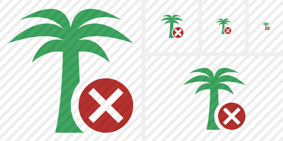 Palmtree Cancel Icon