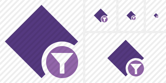 Rhombus Purple Filter Icon