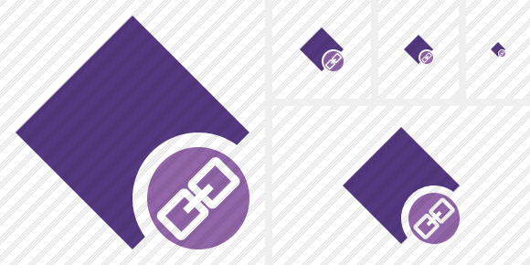 Rhombus Purple Link Icon