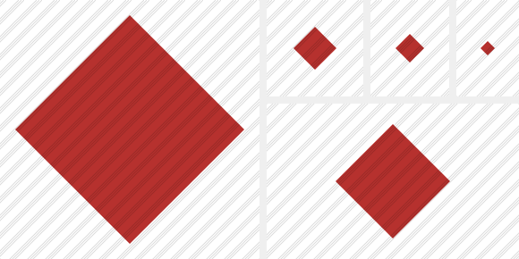 Rhombus Red Icon