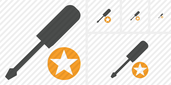 Screwdriver Star Icon