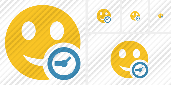 Smile Clock Icon