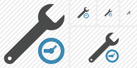 Spanner Clock Icon