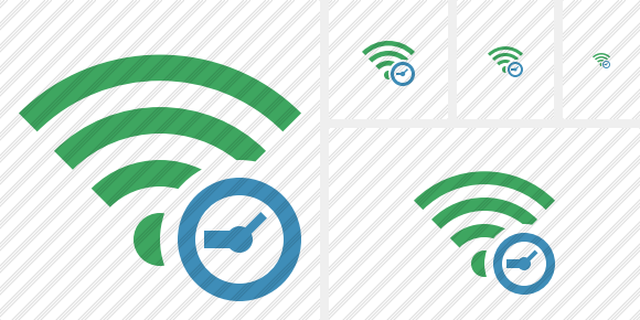  Wi Fi Green Clock