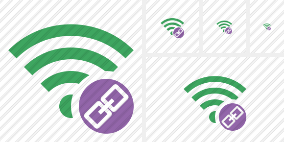 Wi Fi Green Link Icon