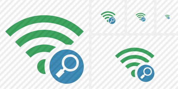 Wi Fi Green Search Icon