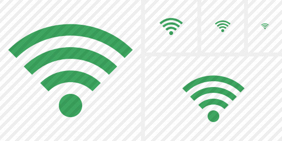 Icone WI Fi Green