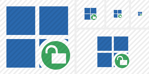 Windows Unlock Icon