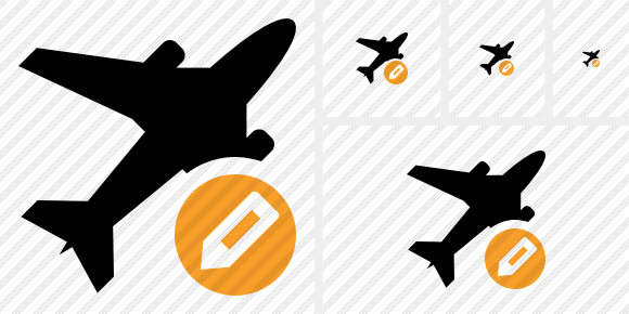 Airplane Edit Icon