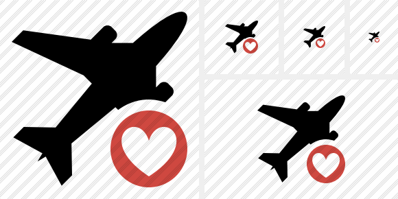 Airplane Favorites Icon