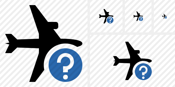 Airplane Horizontal Help Icon