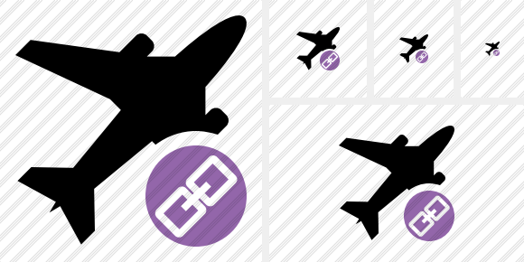 Airplane Link Icon