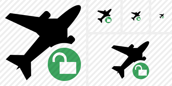 Airplane Unlock Icon