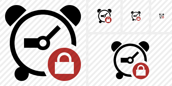 Alarm Clock Lock Icon