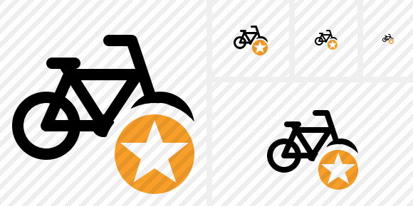 Bicycle Star Icon