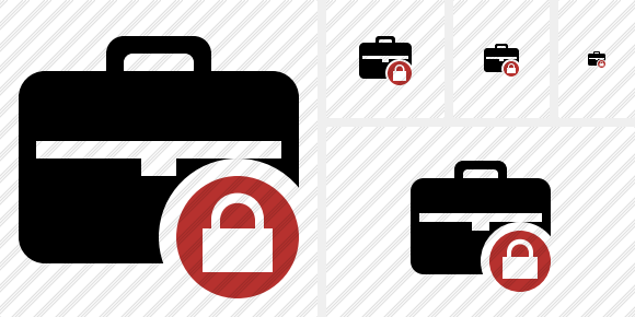 Briefcase Lock Icon