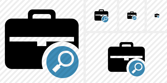 Briefcase Search Icon