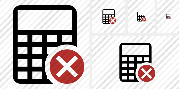 Calculator Cancel Icon