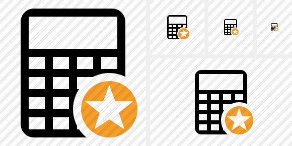 Calculator Star Icon