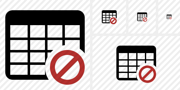 Database Table Block Icon