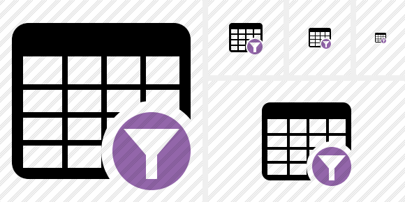 Database Table Filter Icon