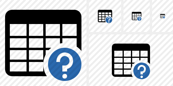 Icone Database Table Help