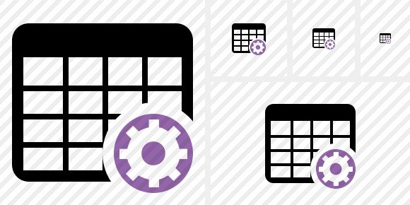 Icone Database Table Settings