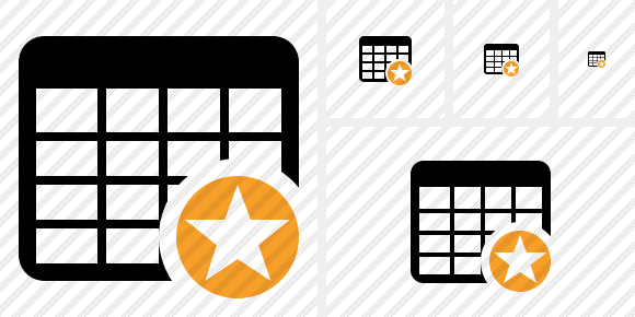 Icone Database Table Star