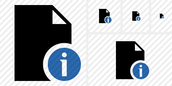 Icone Document Blank Information