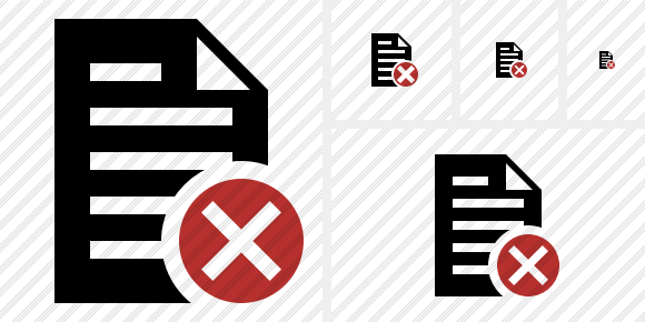 Document Cancel Icon