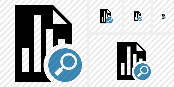 Icone Document Chart Search