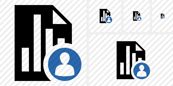 Icone Document Chart User