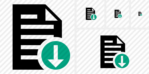 Icone Document Download