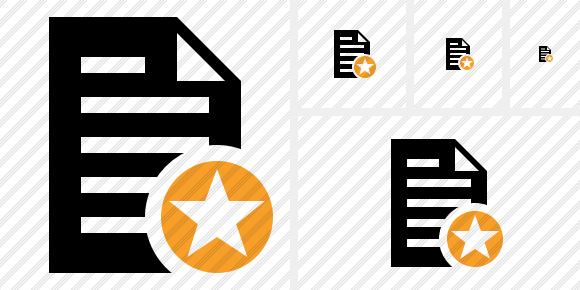 Document Star Icon