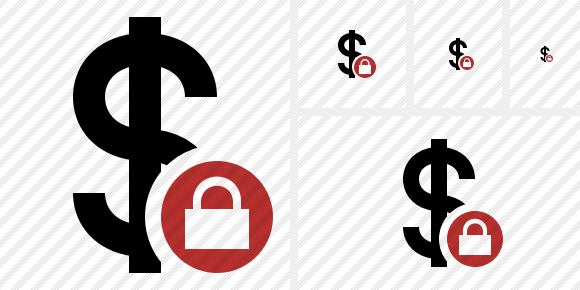 Dollar Lock Icon