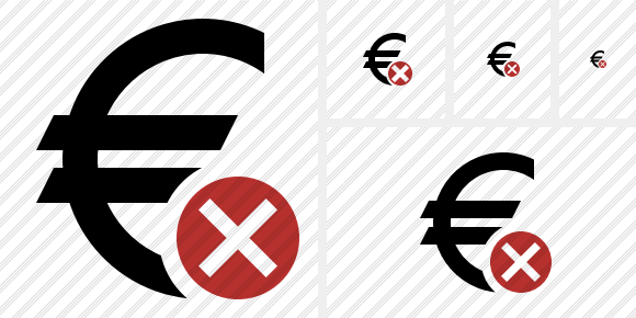 Euro Cancel Icon