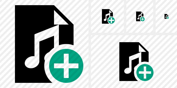 File Music Add Icon