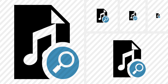 File Music Search Icon