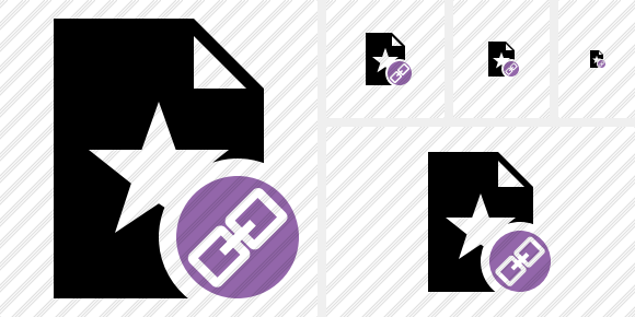 File Star Link Icon