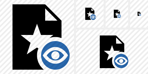 File Star View Icon