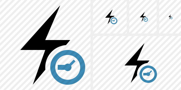 Flash Clock Icon